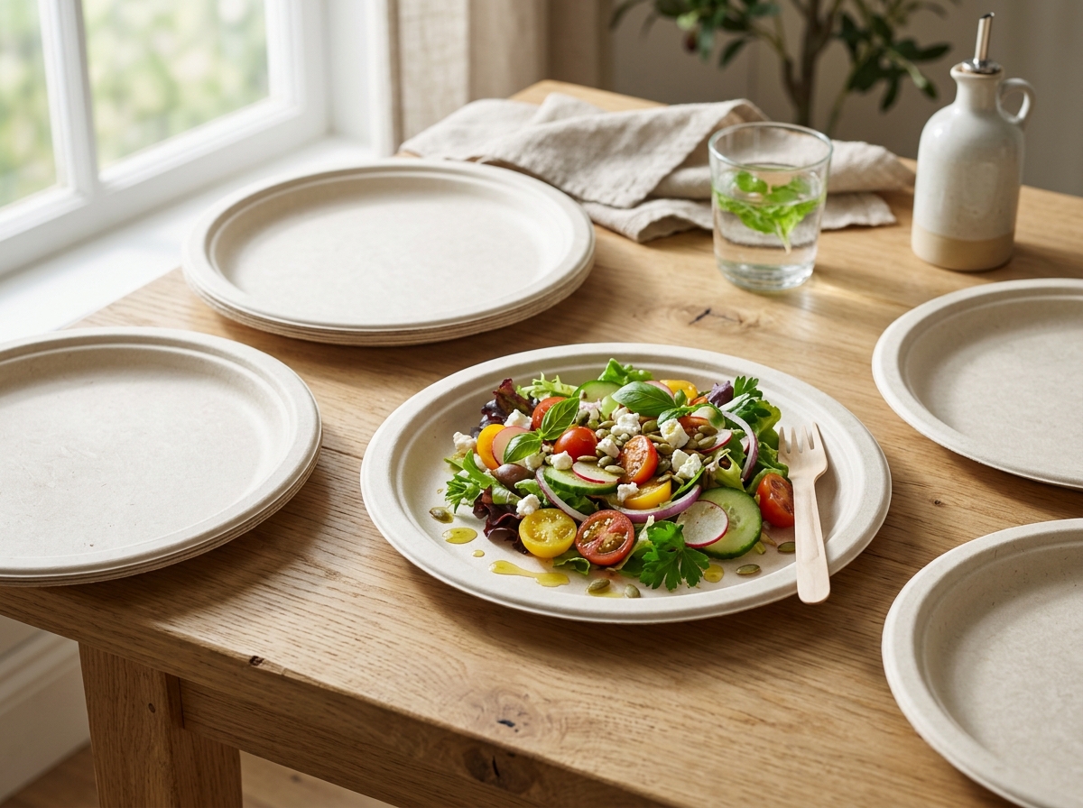 Sugarcane Bagasse Dinner Plates
